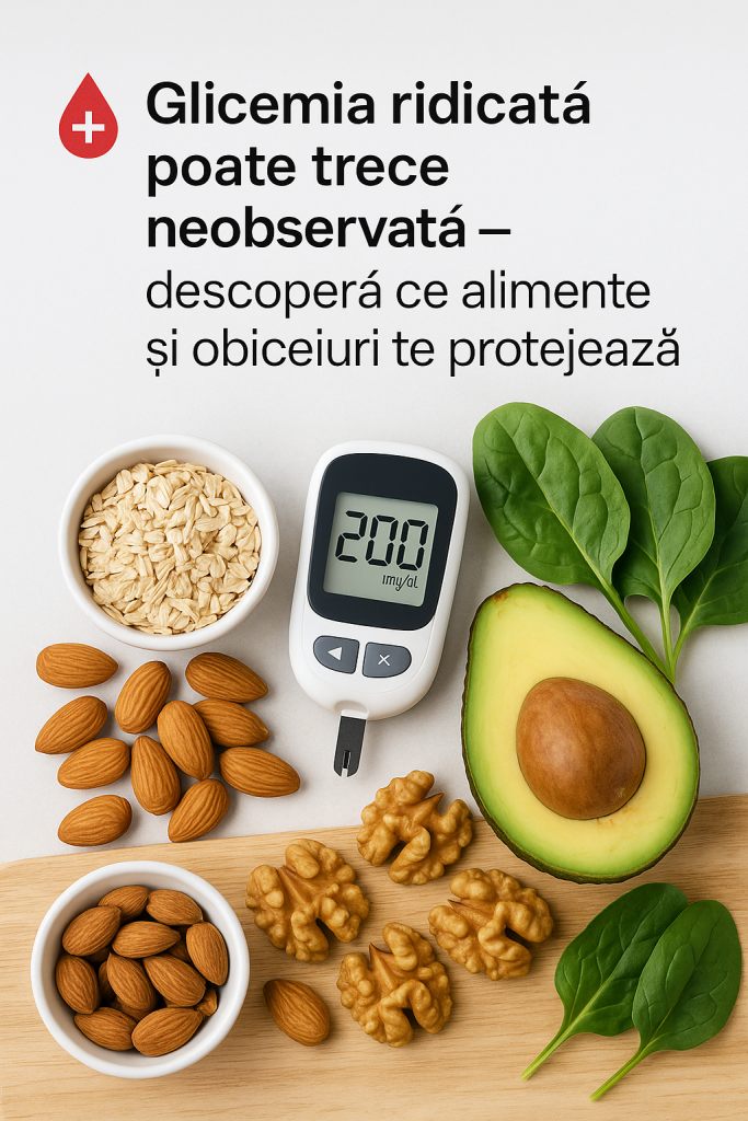 Glicemia ridicată poate trece neobservată – descoperă ce alimente și obiceiuri te protejează