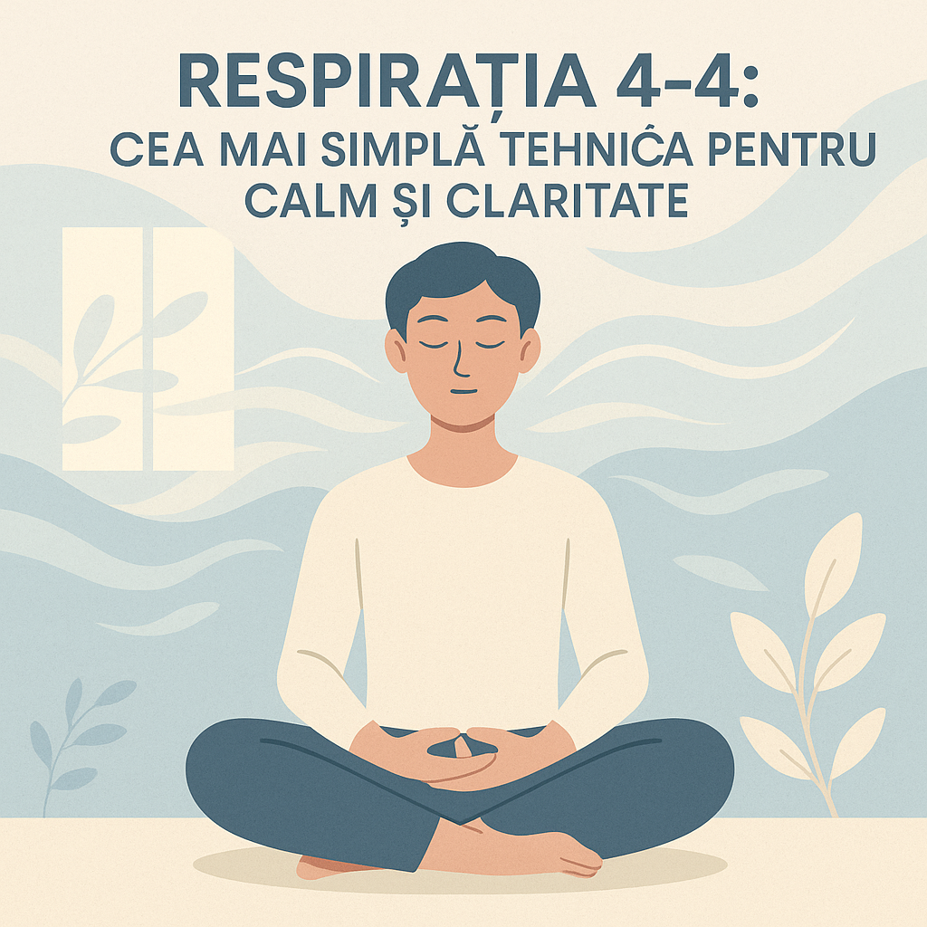 Respirația 4-4: cea mai simplă tehnică pentru calm și claritate