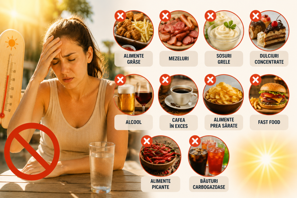 Ce alimente ar trebui evitate în timpul caniculei? 10 alegeri care îți pot îngreuna organismul