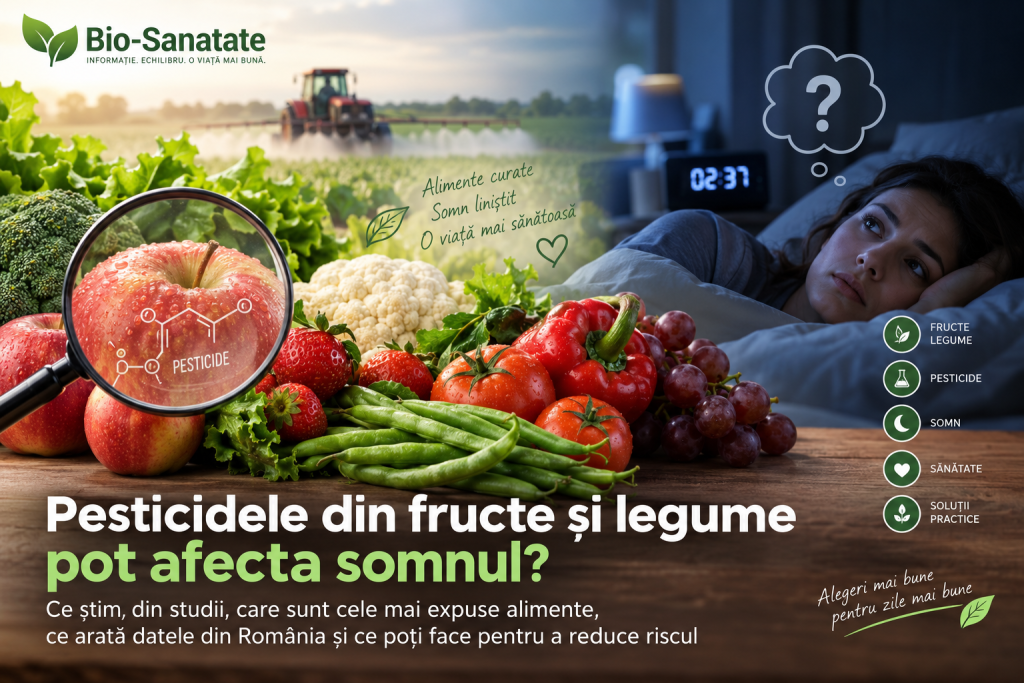Mănânci sănătos, dar nu dormi bine? Pot pesticidele din fructe și legume să influențeze somnul?