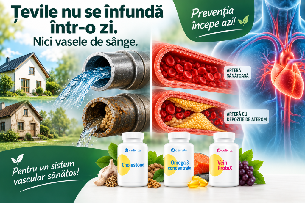 Țevile nu se înfundă într-o zi. Nici vasele de sânge.