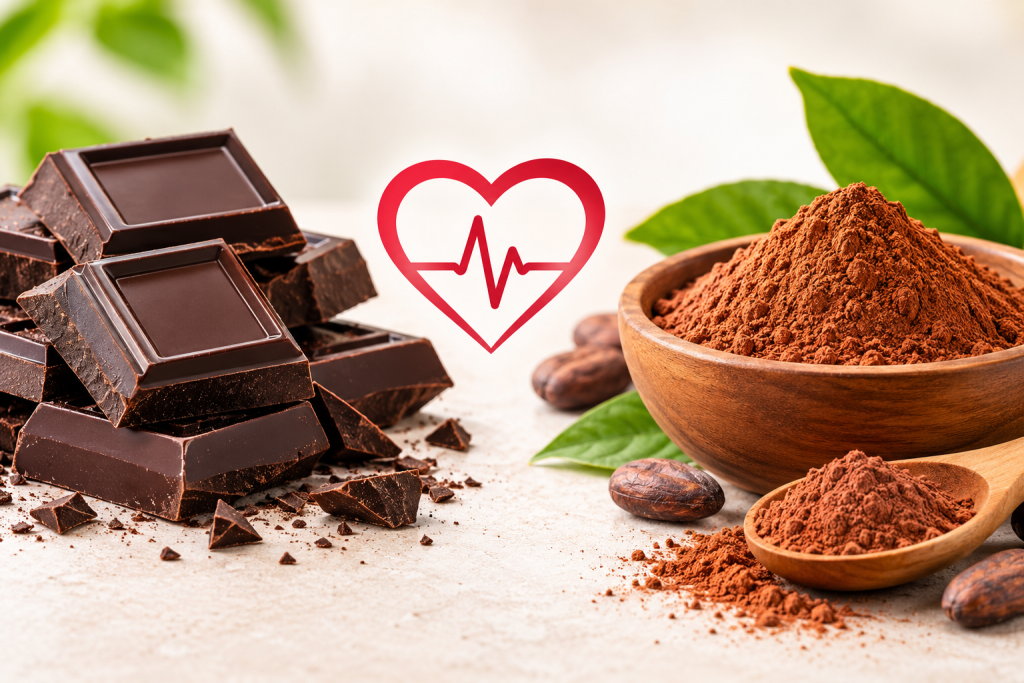 Ciocolata neagră sau cacao? Beneficii pentru inimă, colesterol și 8 deserturi sănătoase