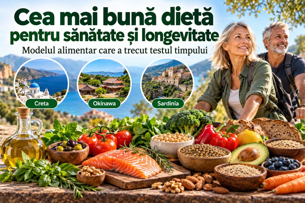 Cea mai bună dietă pentru sănătate și longevitate: modelul alimentar care a trecut testul timpului